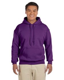Pack Of 5 Gildan G185 Adult Heavy Blend 8 oz., 50/50 Hooded Sweatshirt (Color: Purple, size: 2XL)