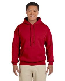 Pack Of 5 Gildan G185 Adult Heavy Blend 8 oz., 50/50 Hooded Sweatshirt (Color: CHERRY RED, size: 3XL)